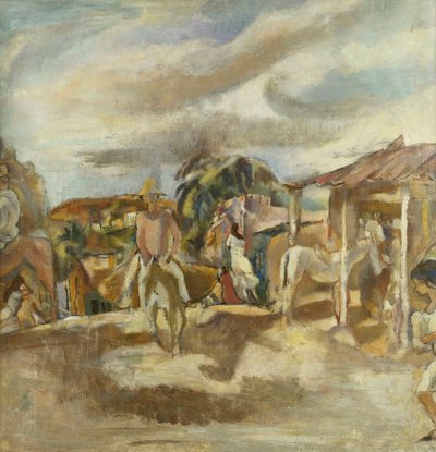 キューバの村;キューバ村、1917-1918年頃 作： Jules Pascin