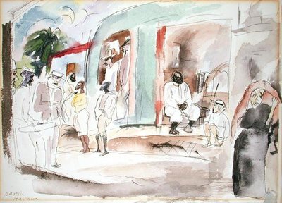 ハバナ（水彩・紙） 作： Jules Pascin