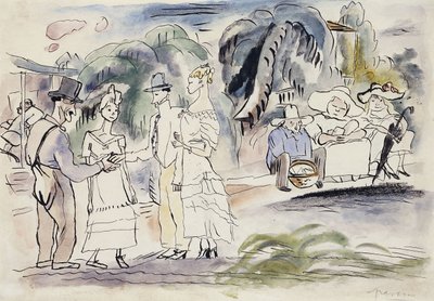 フロリダにて;そしてフロライド、1917年頃 作： Jules Pascin