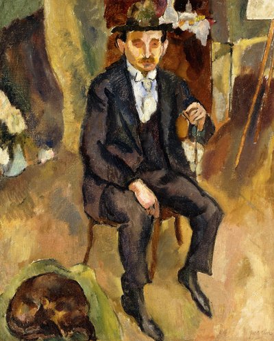 人と犬 作： Jules Pascin
