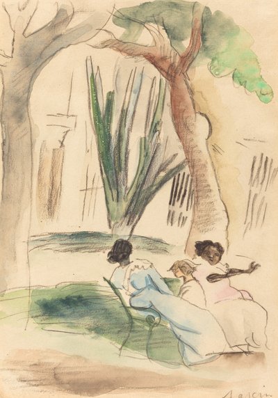 子供を持つ乳母 作： Jules Pascin
