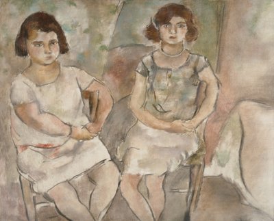 ロゼットとナナ、1925年 作： Jules Pascin