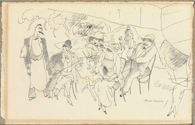 フィギュアのシーン 作： Jules Pascin