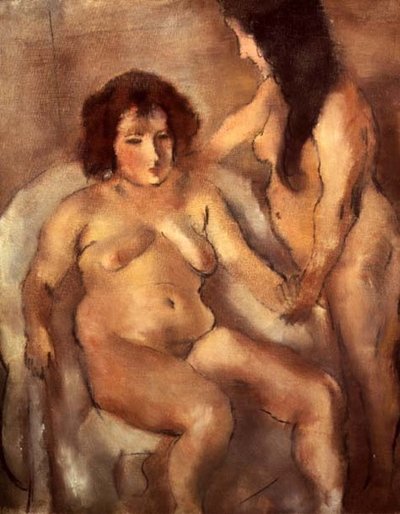 二人の裸婦（The Bordello）」1919年頃（油彩・キャンバス） 作： Jules Pascin