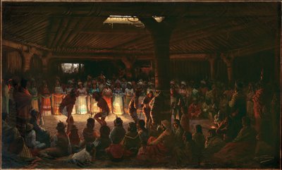 カリフォルニア州クリアレイクの地下ラウンドハウスでダンス 作： Jules Taverniers