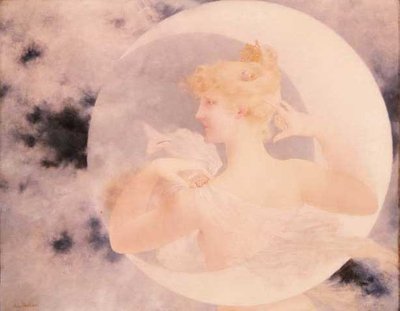 月の光に照らされて（油彩・キャンバス） 作： Jules Verdier