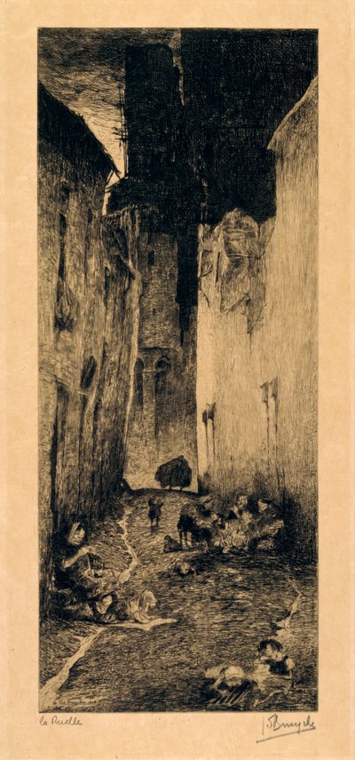 ゲントの路地 作： Jules de Bruycker