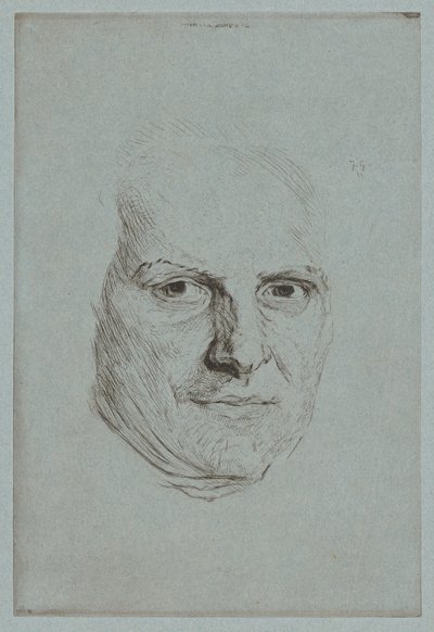 アベ・レイナルの仮面 作： Jules de Goncourt, after Maurice Quentin