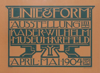 線と形展、1904年。 作： Jules de Praetere