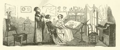 The Governess (the engraving) 作： Jules pseudonym for Gagne Jacques (after) Gagniet
