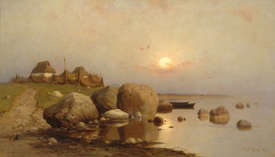 1892年の漁村 作： Juli Julievich Klever
