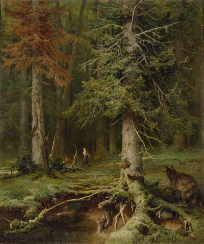 赤ずきん、1887 作： Juli Julievich Klever