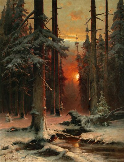 森の雪、1885 作： Juli Julievich Klever