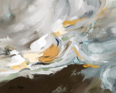 流動的な抽象的風景 作： Julia Cheney