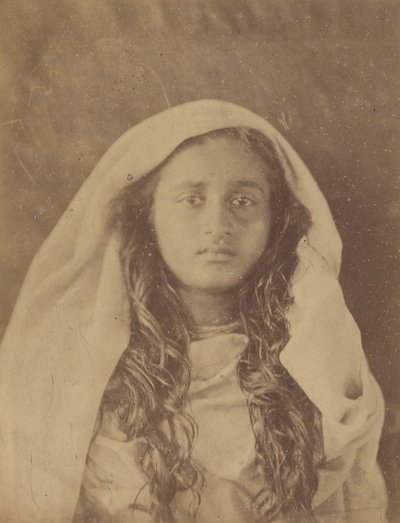 セイロンの女性、1875～79年。 作： Julia Margaret Cameron