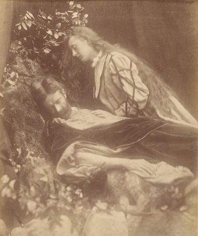 ガレスとリネット、1874年 作： Julia Margaret Cameron