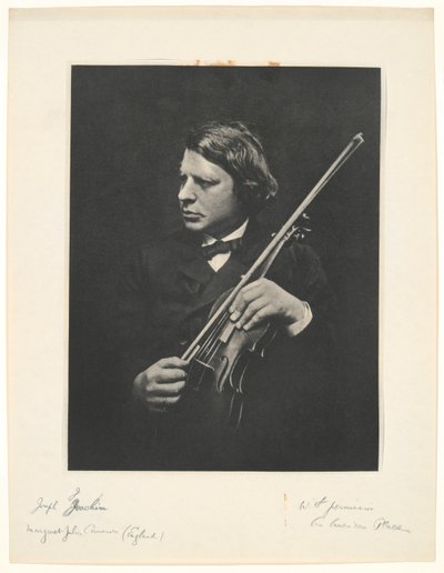ジョセフ・ヨアヒム 作： Julia Margaret Cameron