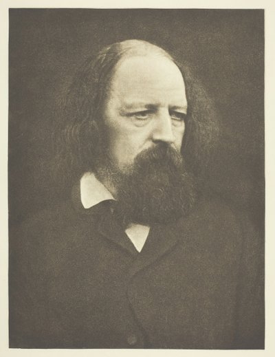 Lord Tennyson, 1867年、1890年10月に印刷されたものです。 作： Julia Margaret Cameron