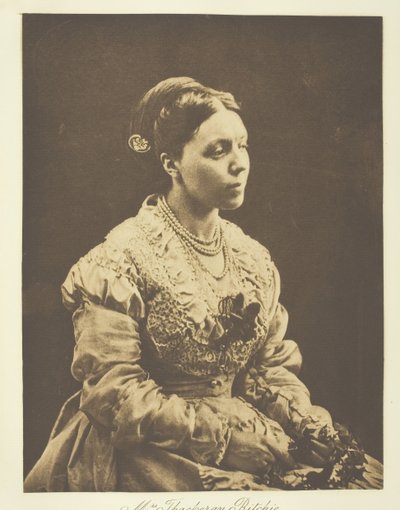 サッカレー・リッチー夫人、1870年、c。 1893年。 作： Julia Margaret Cameron