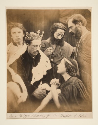 カレーの市民のためにとりなす女王フィリパ 作： Julia Margaret Cameron