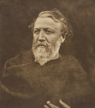 ロバート・ブラウニング、1865年、1875年印刷。 作： Julia Margaret Cameron