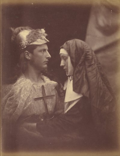 ガラハッド卿と淡い尼僧 作： Julia Margaret Cameron