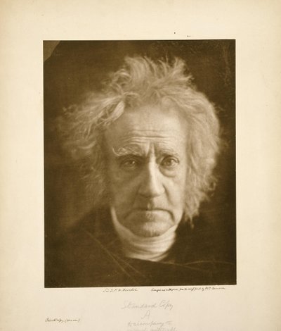 サー・ジョン・フレデリック・ウィリアム・ハーシェル 作： Julia Margaret Cameron