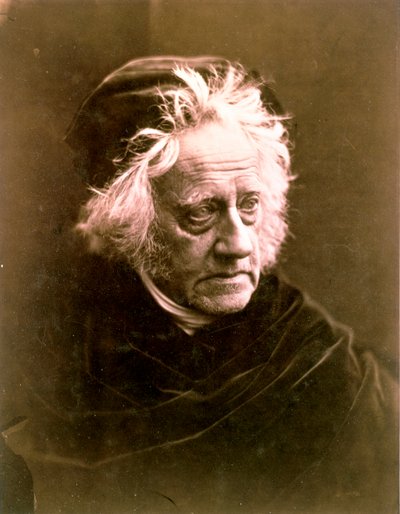 サー・ジョン・フレデリック・ウィリアム・ハーシェル、イギリスの天文学者、1867年 作： Julia Margaret Cameron