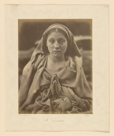 聖アグネス 作： Julia Margaret Cameron