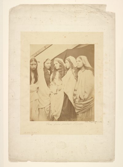 五人の愚かなおとめ 作： Julia Margaret Cameron