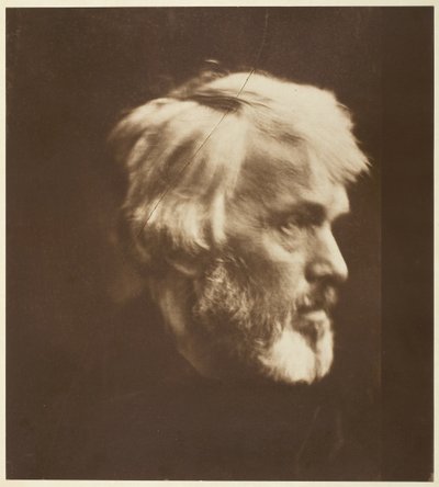 トーマス・カーライル、1867年、1875年印刷。 作： Julia Margaret Cameron