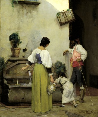 1876年から1877年にかけての「水の谷」にて。 作： Julian Alden Weir