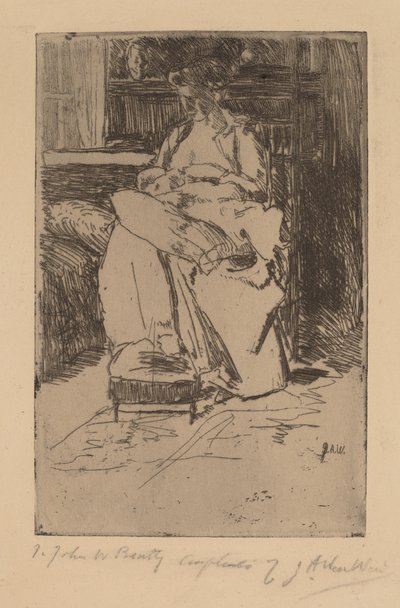 お母さんと子供 作： Julian Alden Weir