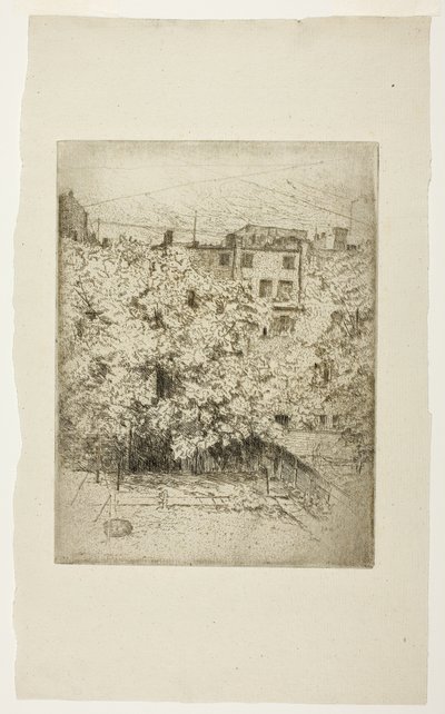 私の裏庭 作： Julian Alden Weir