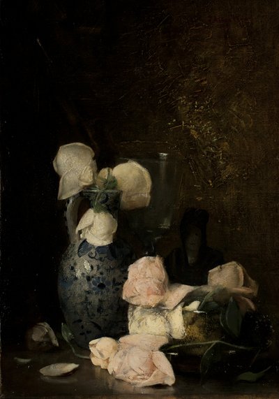 バラ、1880〜90年頃 作： Julian Alden Weir