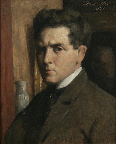自画像、1886 作： Julian Alden Weir