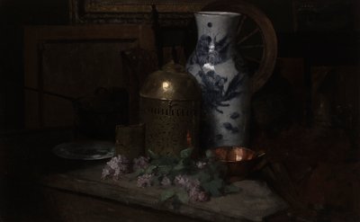 スタジオの静物 作： Julian Alden Weir