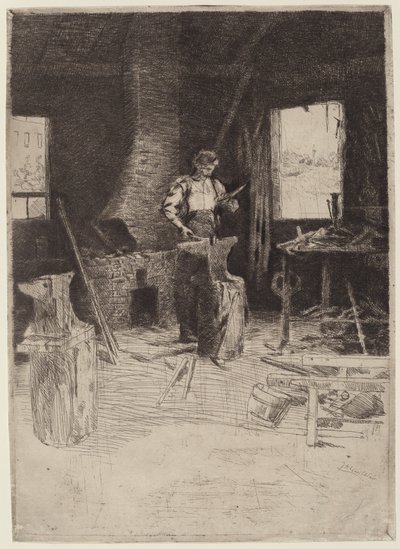 鍛冶屋 作： Julian Alden Weir