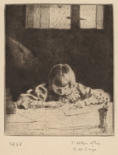 小さな学生 作： Julian Alden Weir