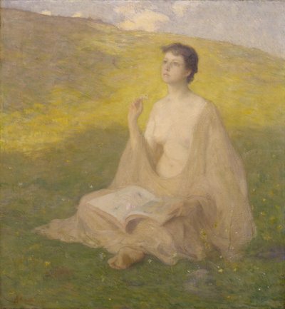 The Open Book』1891年刊。 作： Julian Alden Weir
