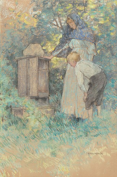 ミツバチを見る 作： Julian Alden Weir