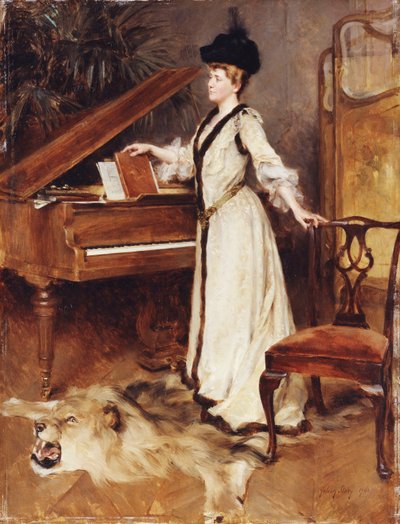 夫人の肖像、1901 作： Julian Russell Story