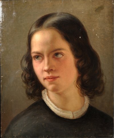 自画像 作： Julie Wilhelmine Hagen-Schwarz