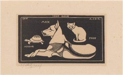 Akbar、Max、Poes (オブジェクトのタイトル) 作： Julie de Graag (signed by artist)