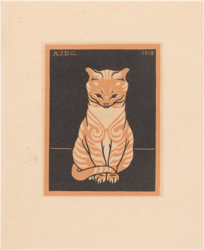 座る猫 作： Julie de Graag