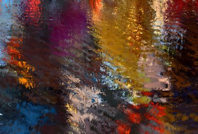 カラフルな水の反射 作： Julien Decapo