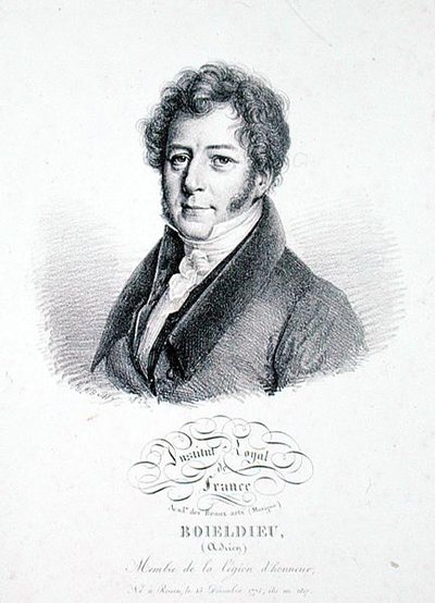 フランソワ・アドリアン・ボワリュー（1775-1834）1828年（リトグラフ 作： Julien Leopold (after) Boilly