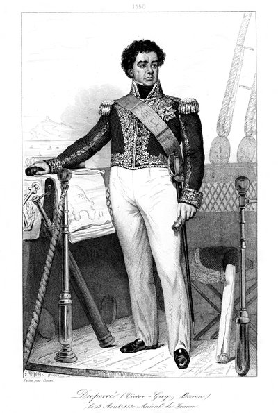 ガイ・ビクトルデュペレ1775-1846、フランス海軍大将、1839年。 作： Julien Leopold Boilly