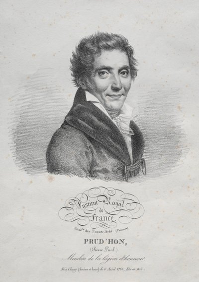 ピエールポールプルドン、1820年。 作： Julien Leopold Boilly