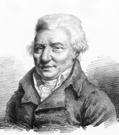 作曲家Pierre-Alexandre Monsigny（1729-1817）の肖像（1823年）。 作： Julien Leopold Boilly